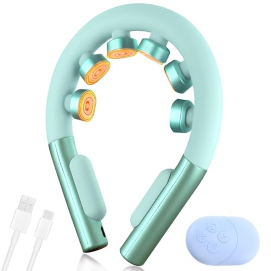 Home Or Office Use - Portable Neck Massager with Heat for