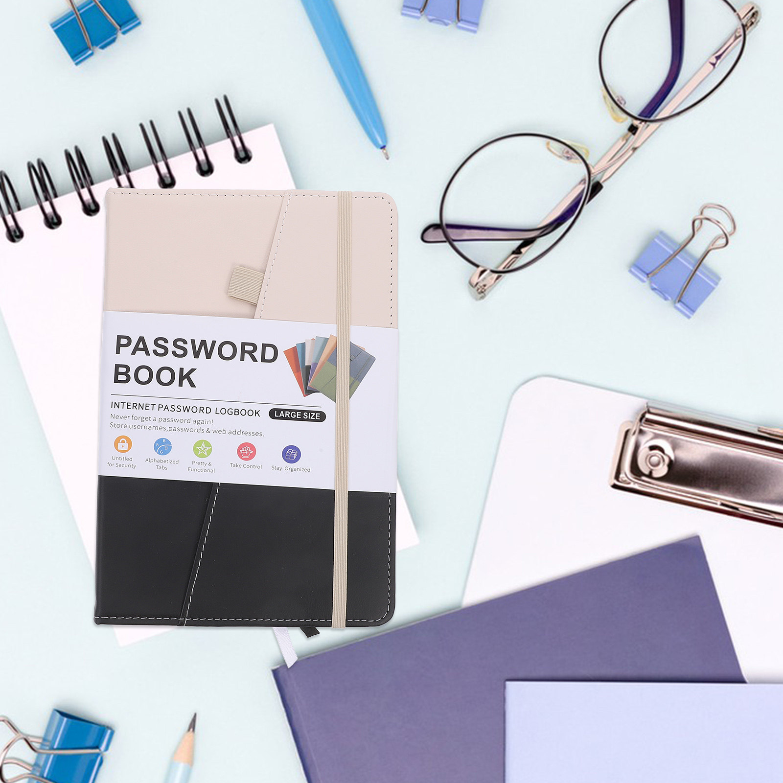 Home Office Phone Number - Portable PU Address Organizer Pocket Book
