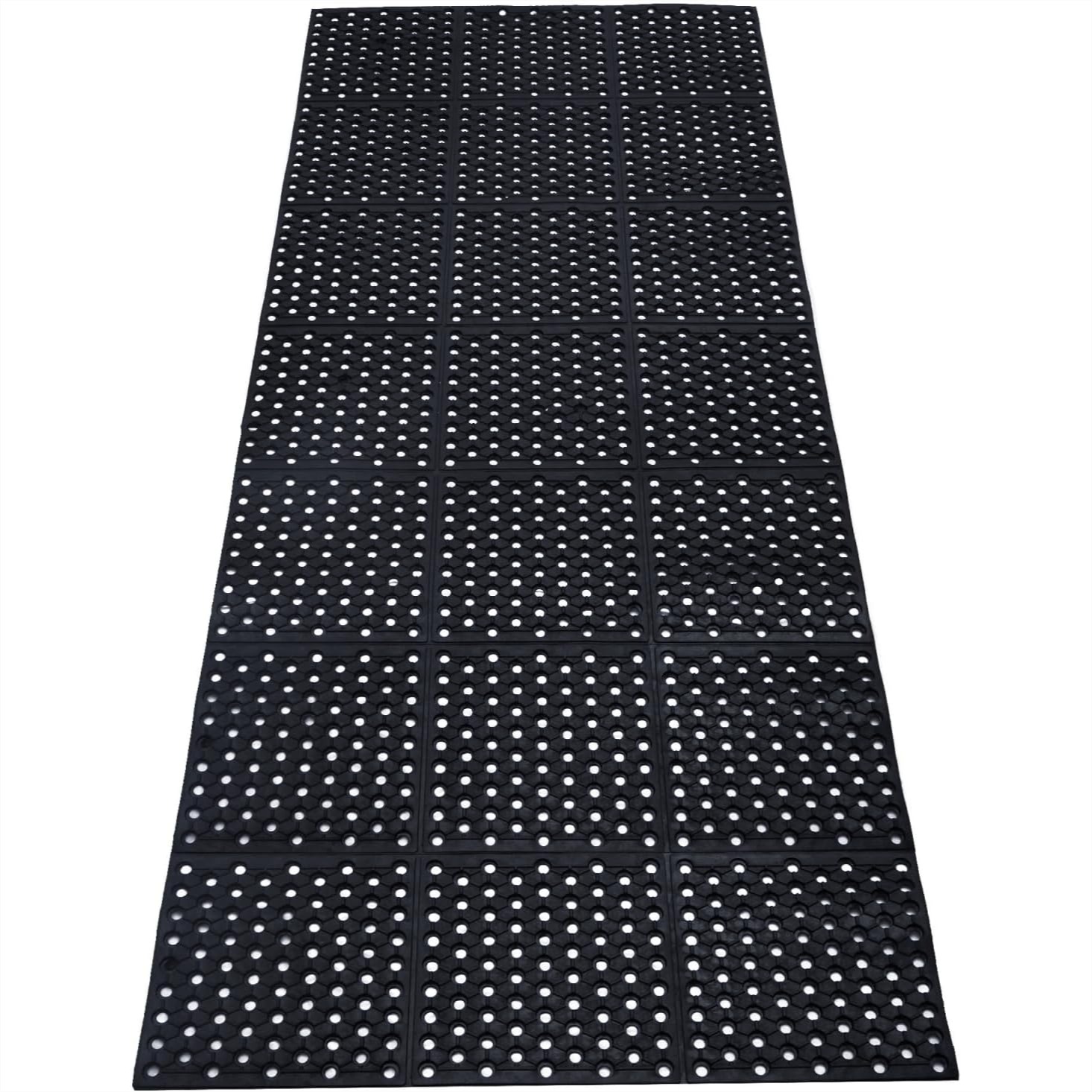 Anti Fatigue Mat - Anti-Fatigue Drainage Rubber Mat, 83x35 Commercial