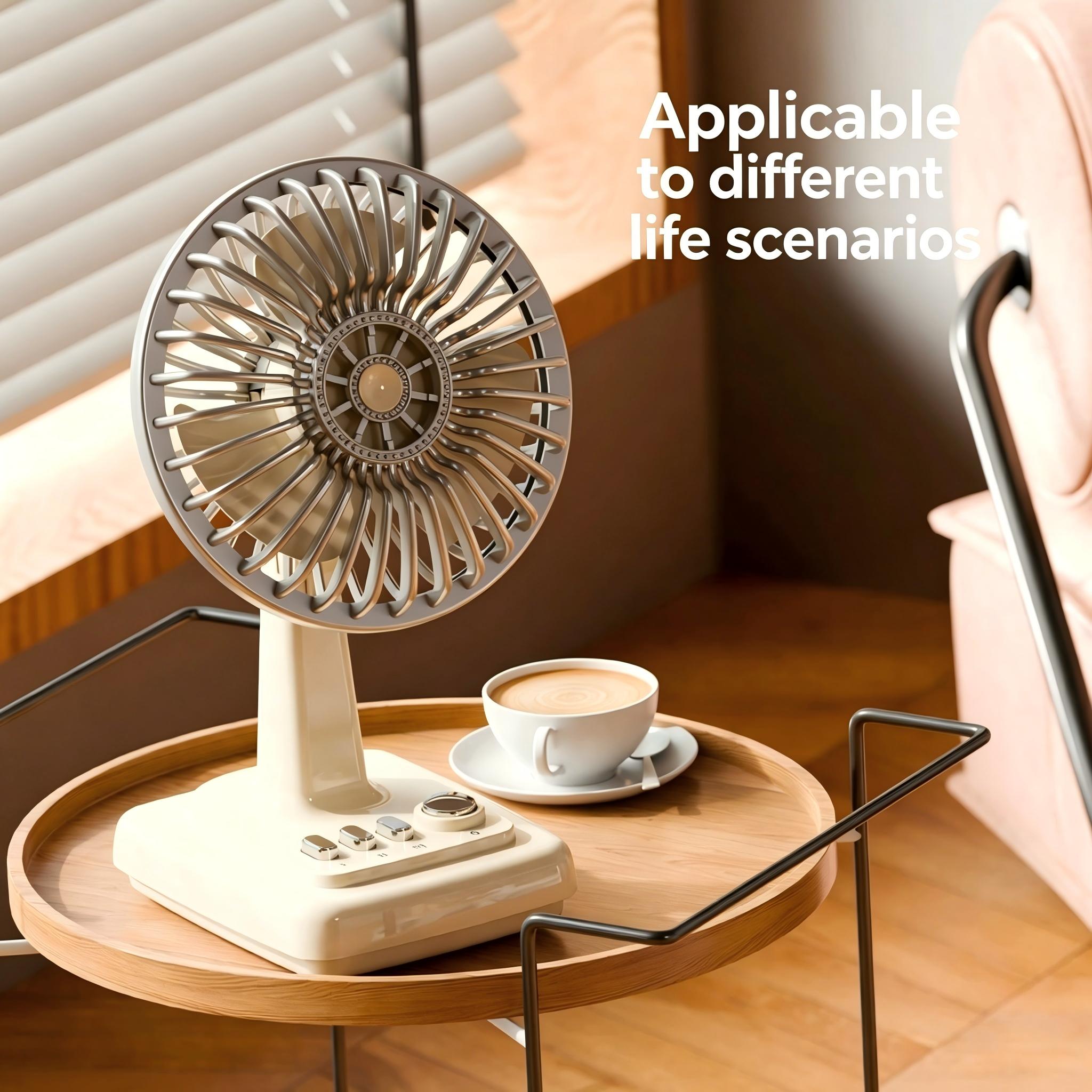 Home Office Student - Retro Alloy Desktop Fan 3 Speeds