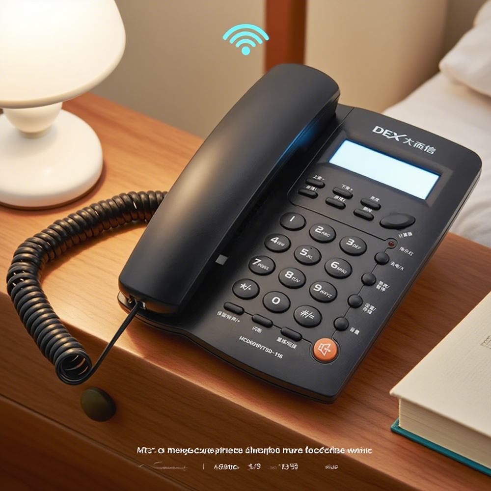 Home Office Phone Number - Fashion Vintage Number Key Dialing LCD