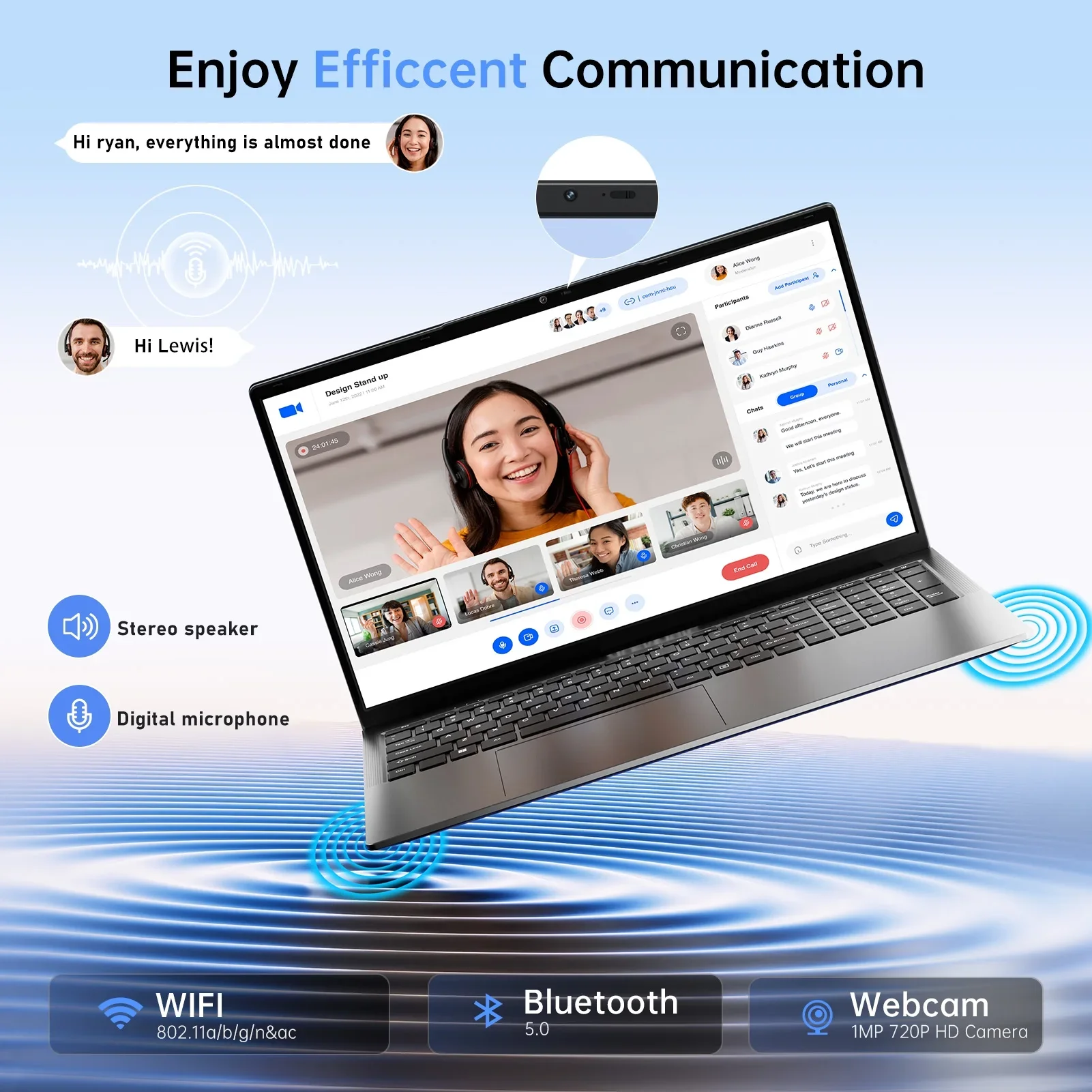 Home Office Windows 11 - Trendy 17.3 Inch Portable Laptop Intel