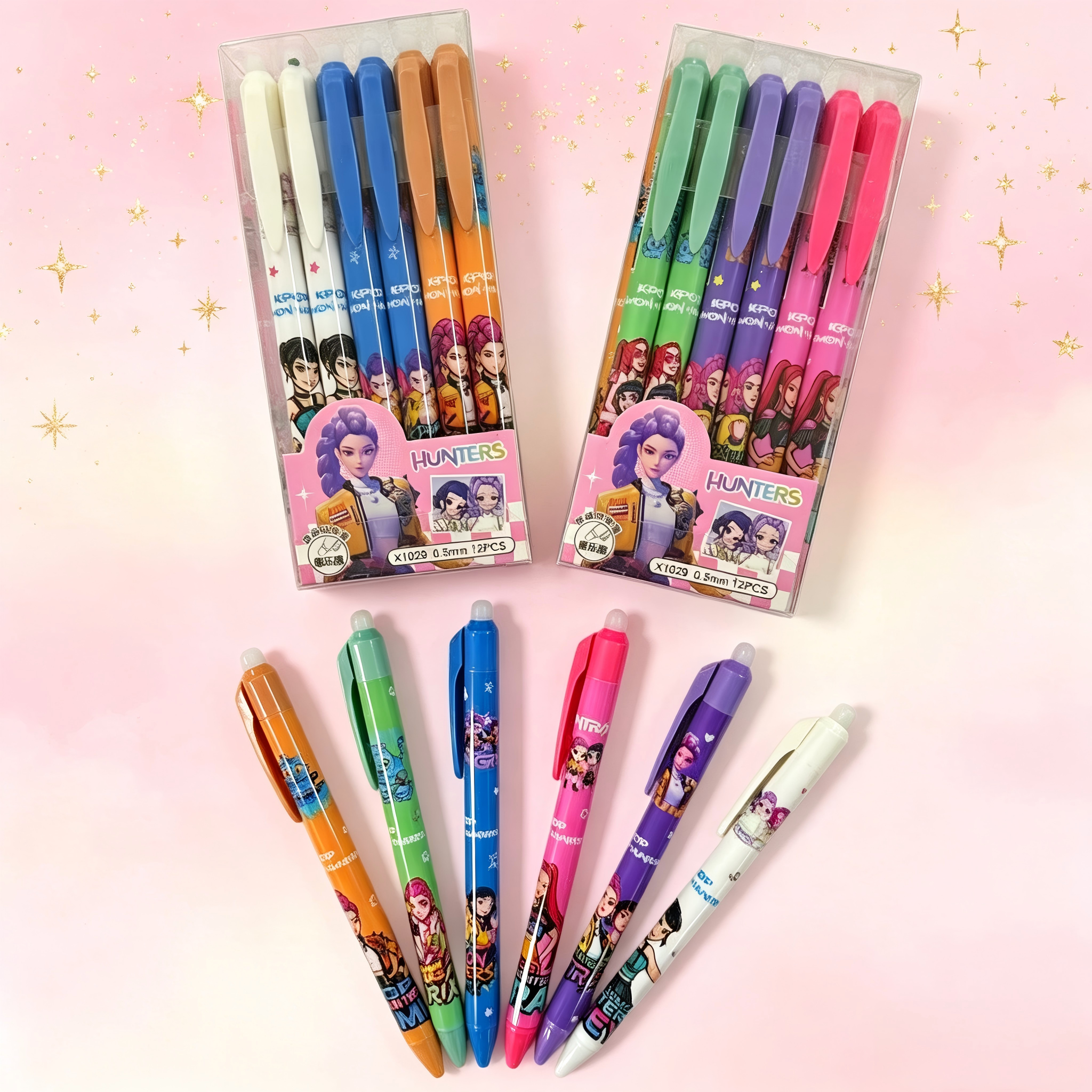 Home Office Student - Cartoon Erasable Gel Pens Cute Kpop