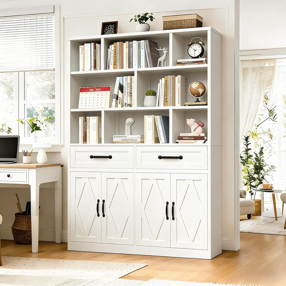 Sturdy Metal Tall Bookcase wit – Home Office In Living Room Bewertung und Preis