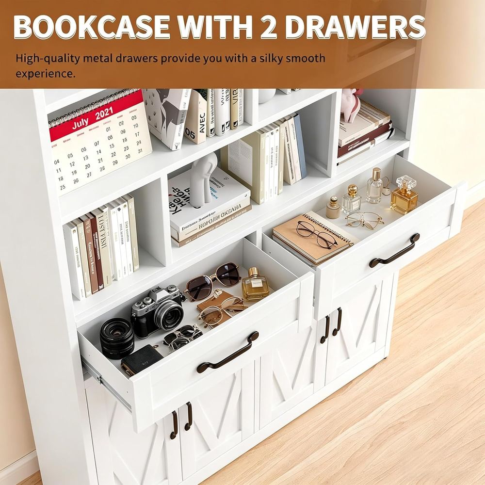 Sturdy Metal Tall Bookcase wit – Home Office In Living Room Bewertung und Preis