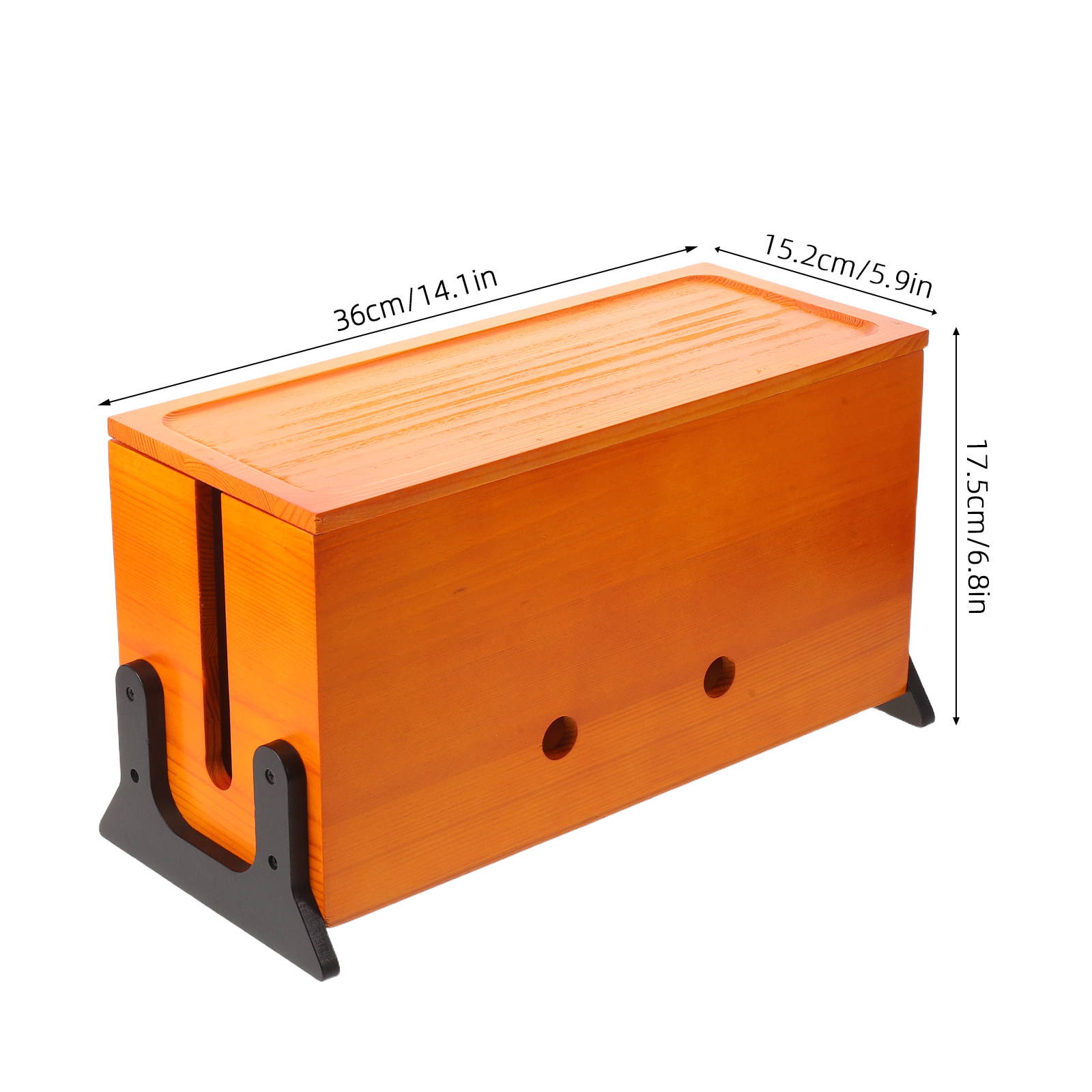 Wood Desk Cord Organizer Box W – Power Strip Desk Bewertung und Preis