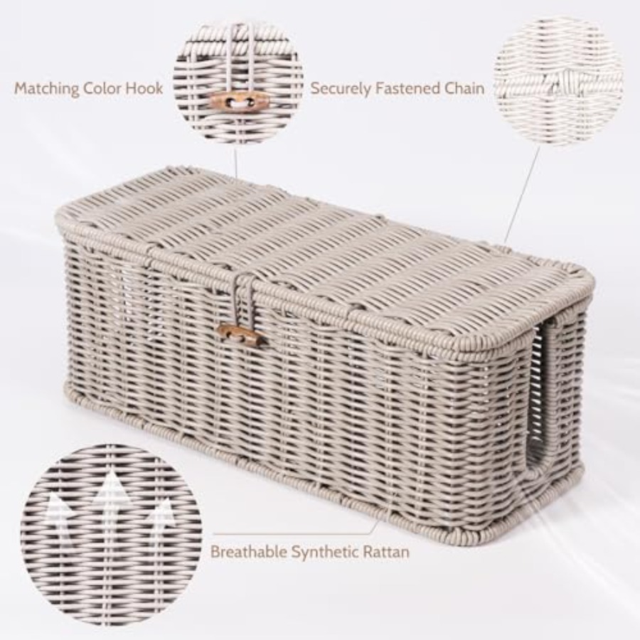 Cabe anageent Box, Rattan Stye – Power Strip Desk Bewertung und Preis