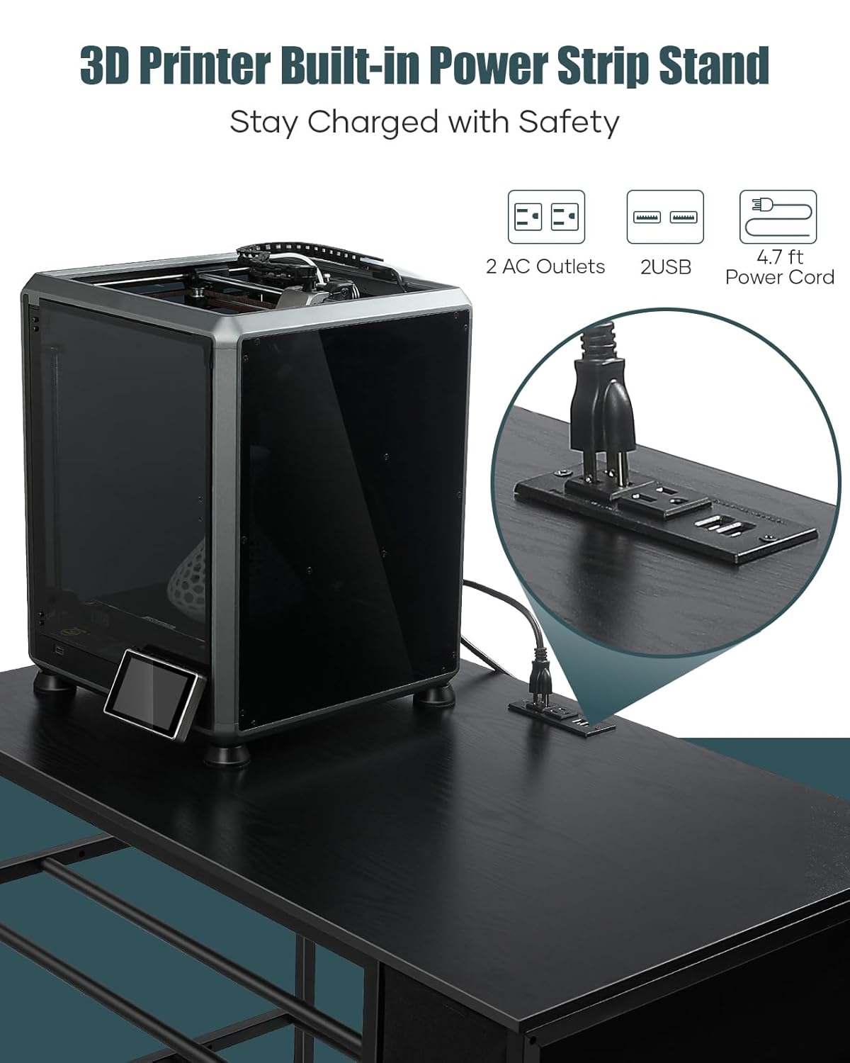 3D Printer Stand with Filament – Power Strip Desk Bewertung und Preis