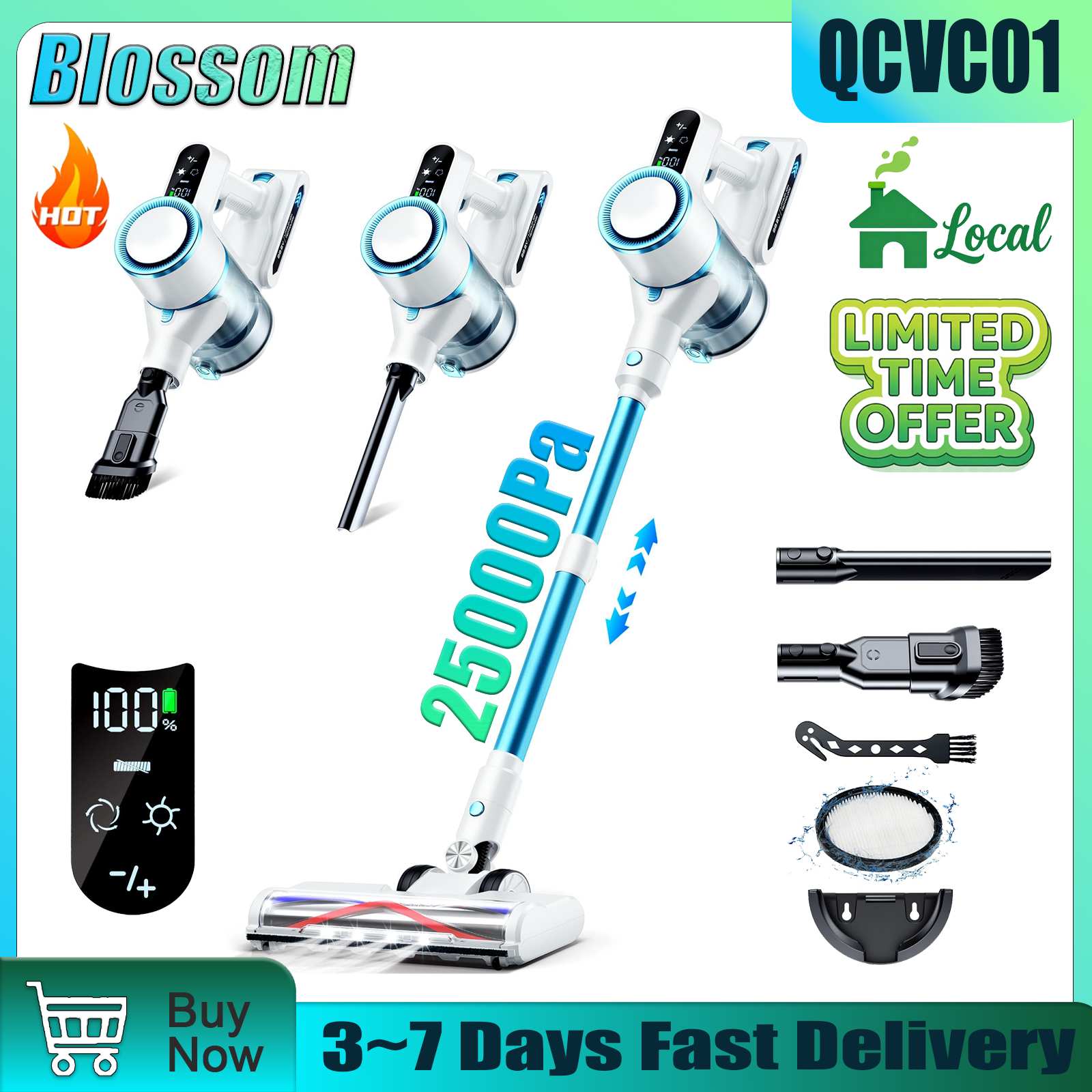 Blossom QCVC01 Wireless Vacuum – Home Office In Living Room Bewertung und Preis