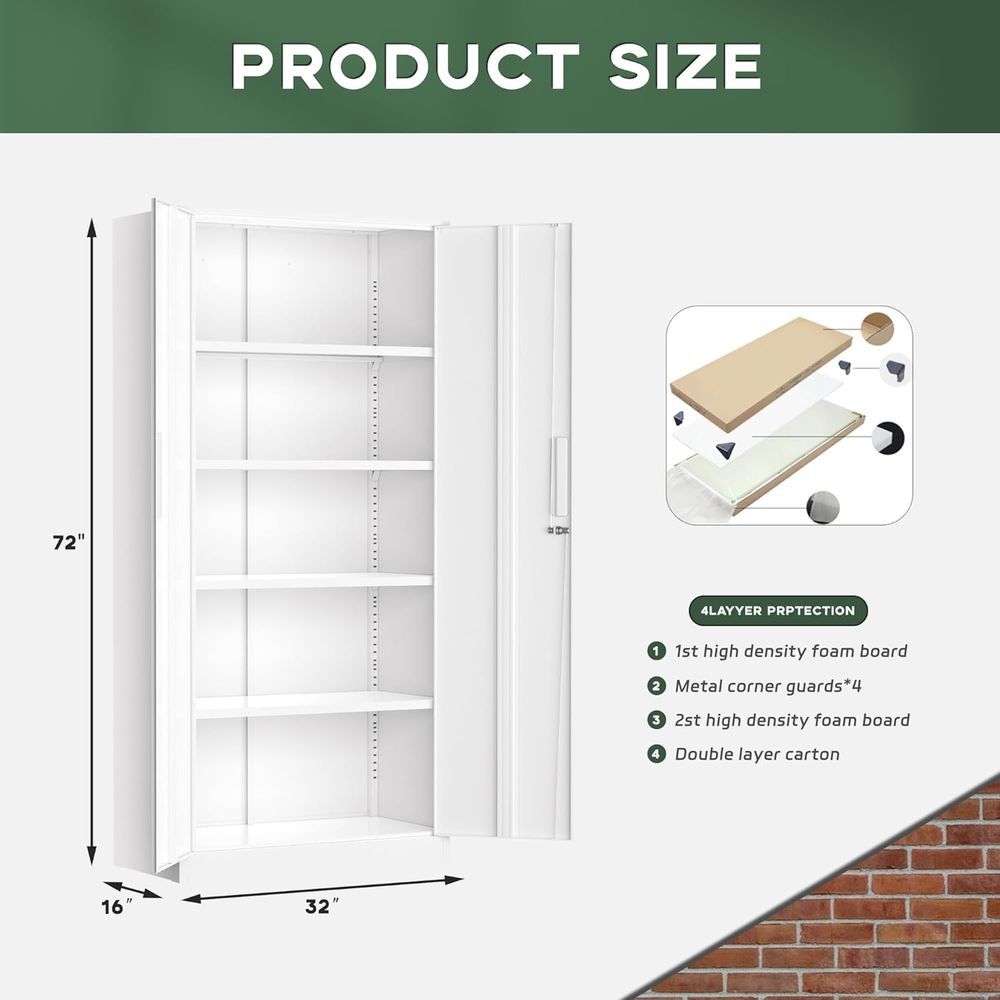 72-Inch Tall Steel Locking Cab – Home Or Office Use Bewertung und Preis