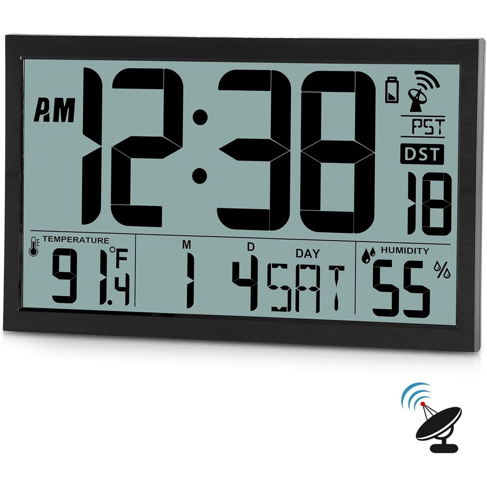 Large 16.7 Digital Wall Clock  – Home Or Office Use Bewertung und Preis