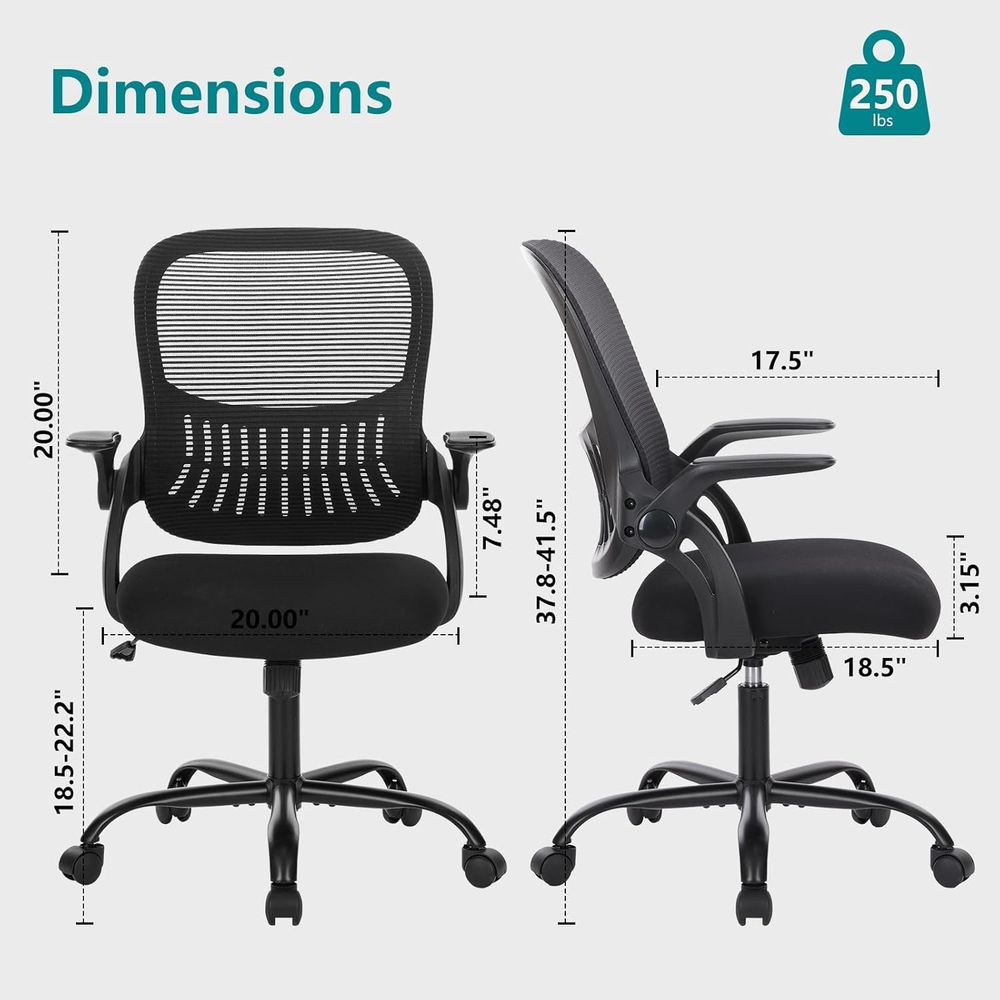Ergonomic Mesh Swivel Chair wi – Home Office In Living Room Bewertung und Preis