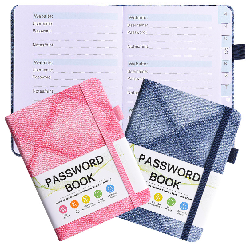 B6 Denim Texture Password Book – Home Office Phone Number Bewertung und Preis