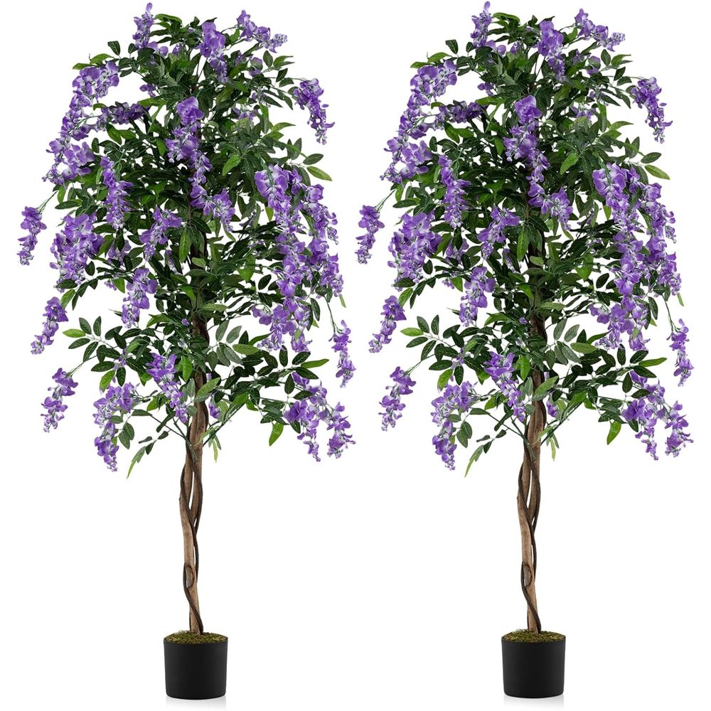 2 Pack Artificial Wisteria Tre – Home Office Depot Bewertung und Preis