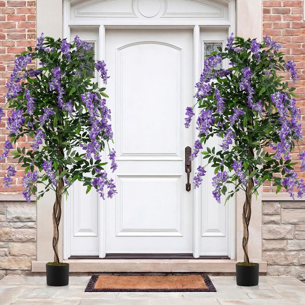 2 Pack Artificial Wisteria Tre – Home Office Depot Bewertung und Preis