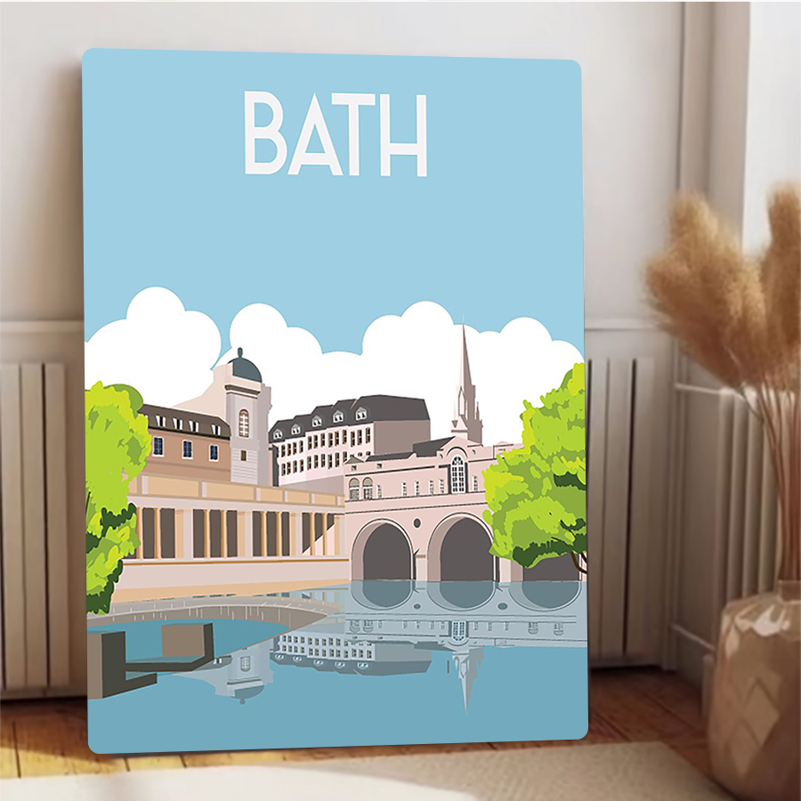 Bath England Cityscape Metal W – Home Office England Bewertung und Preis