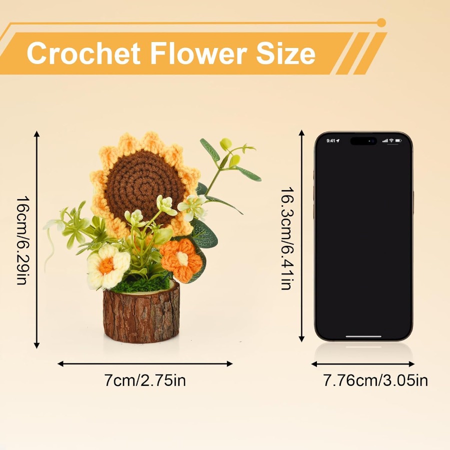 Cute Crochet Flowers Bouquet H – Home Office Depot Bewertung und Preis