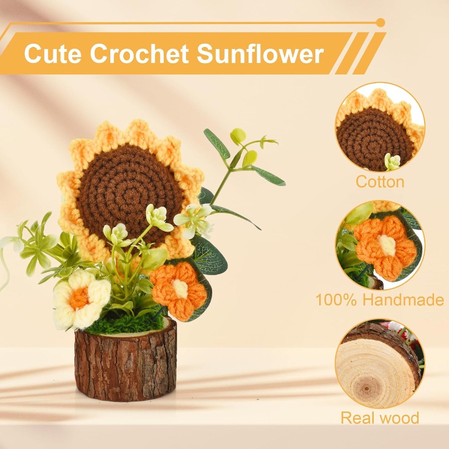 Cute Crochet Flowers Bouquet H – Home Office Depot Bewertung und Preis