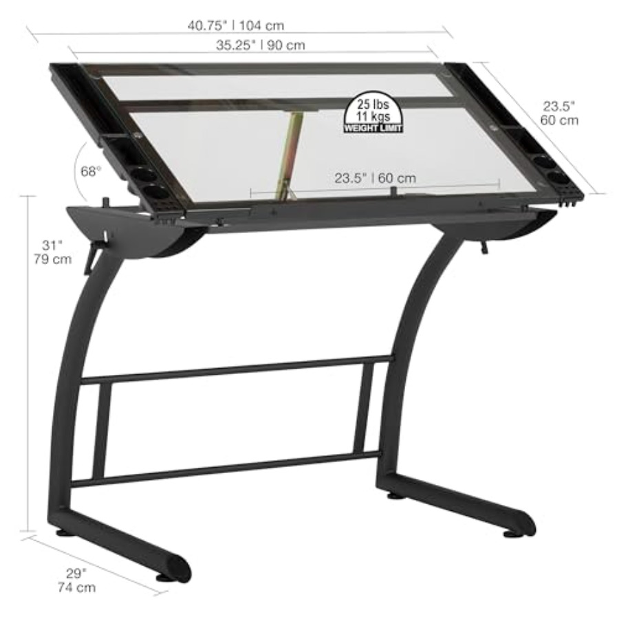 Triflex Drawing Table Sit to S – Home Office Desks Bewertung und Preis