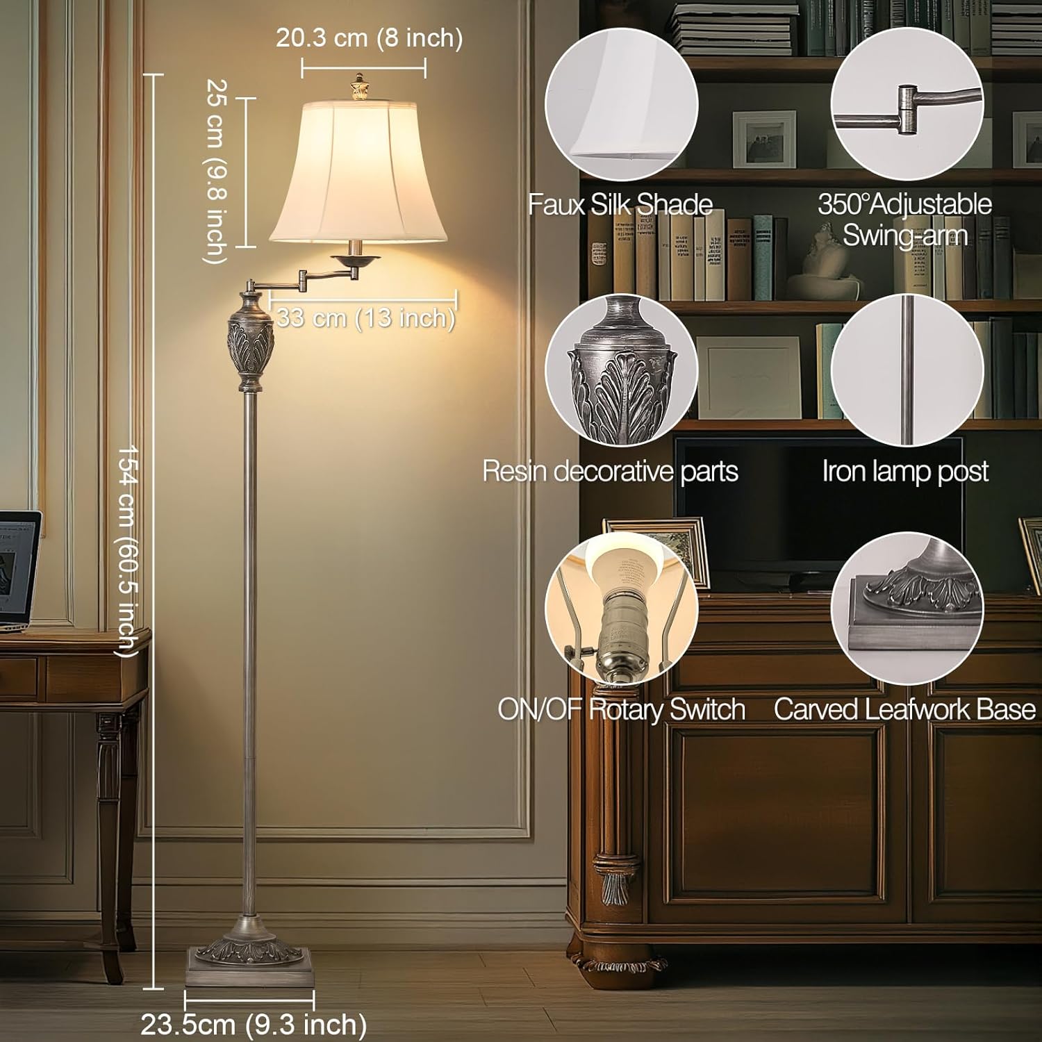 Vintage Adjustable LED Floor L – Home Office In Living Room Bewertung und Preis