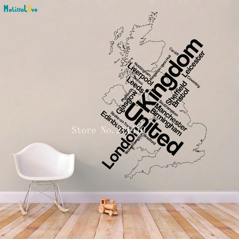 Wall Sticker Map London Unied  – Home Office England Bewertung und Preis