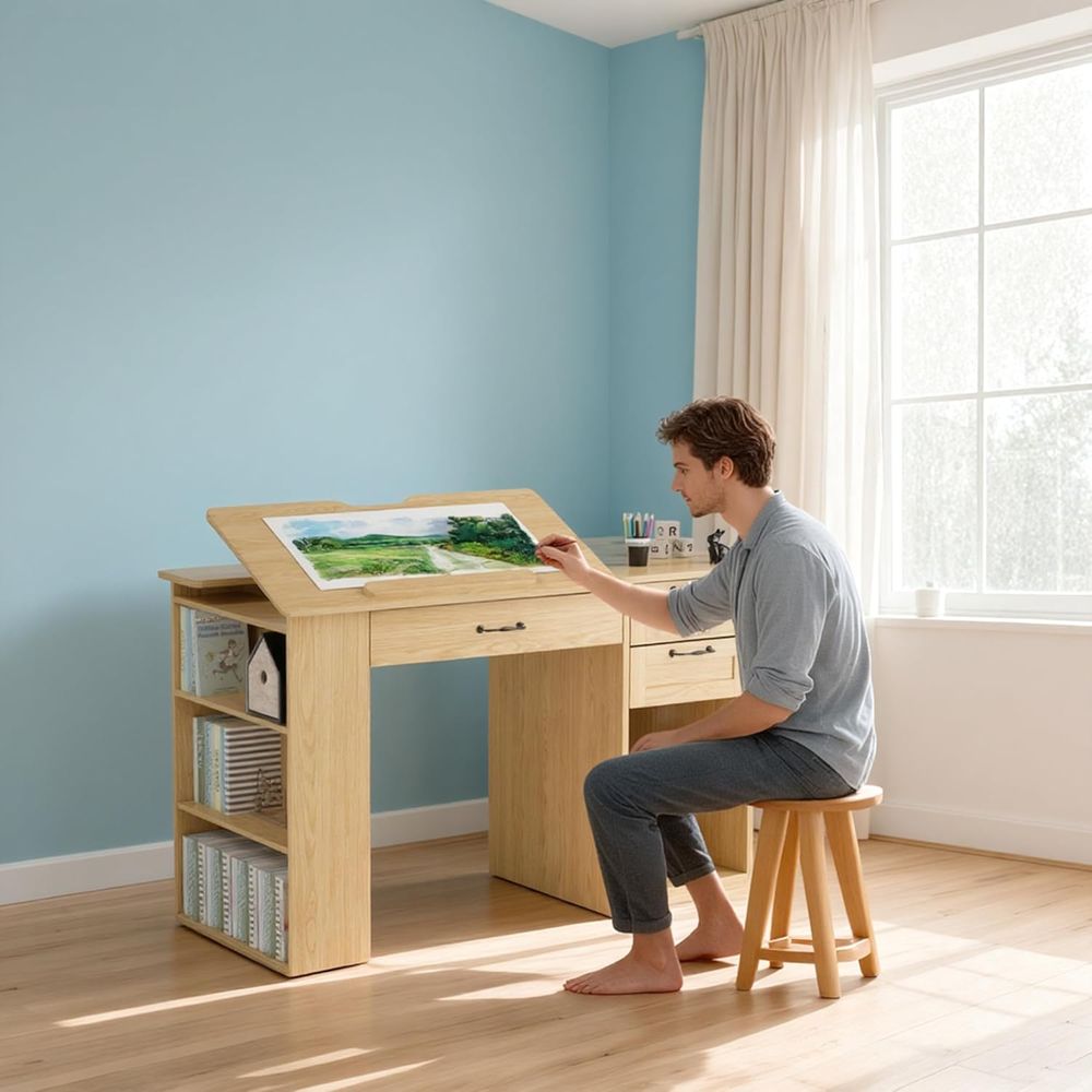 Adjustable Desk with Storage,  – Home Or Office Use Bewertung und Preis