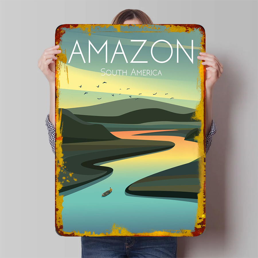Amazon River Landscape Metal W – Home Office Of Amazon Bewertung und Preis