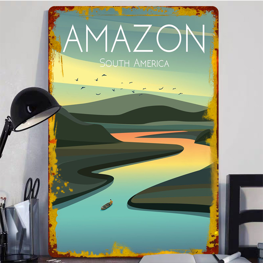 Amazon River Landscape Metal W – Home Office Of Amazon Bewertung und Preis