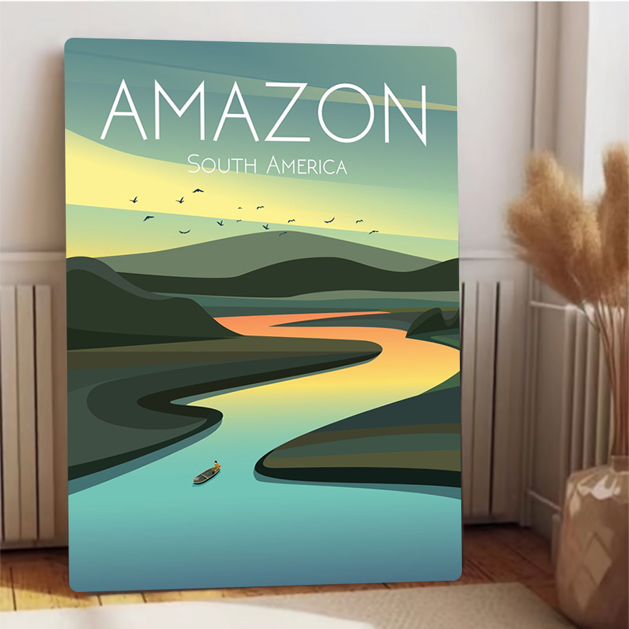 Amazon River Landscape Metal W – Home Office Of Amazon Bewertung und Preis