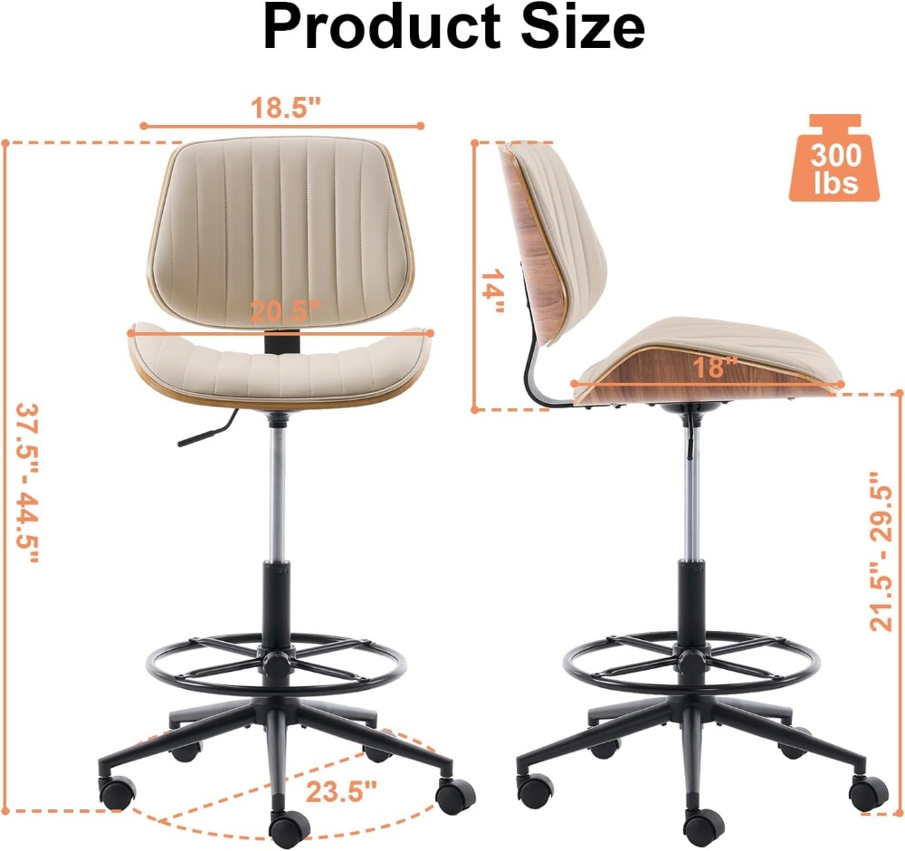 Ergonomic Drafting Chair with  – Home Office Desks Bewertung und Preis