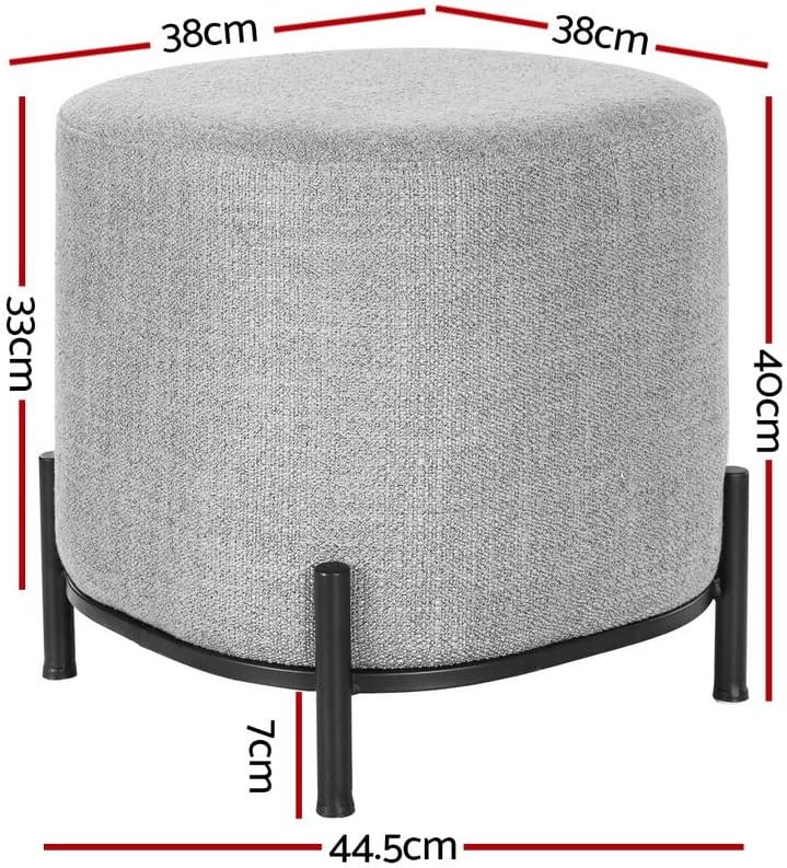 **/Ottoman, Round Footstool Lo – Home Office In Living Room Bewertung und Preis