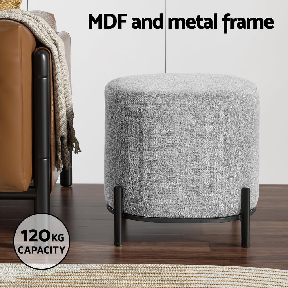 **/Ottoman, Round Footstool Lo – Home Office In Living Room Bewertung und Preis