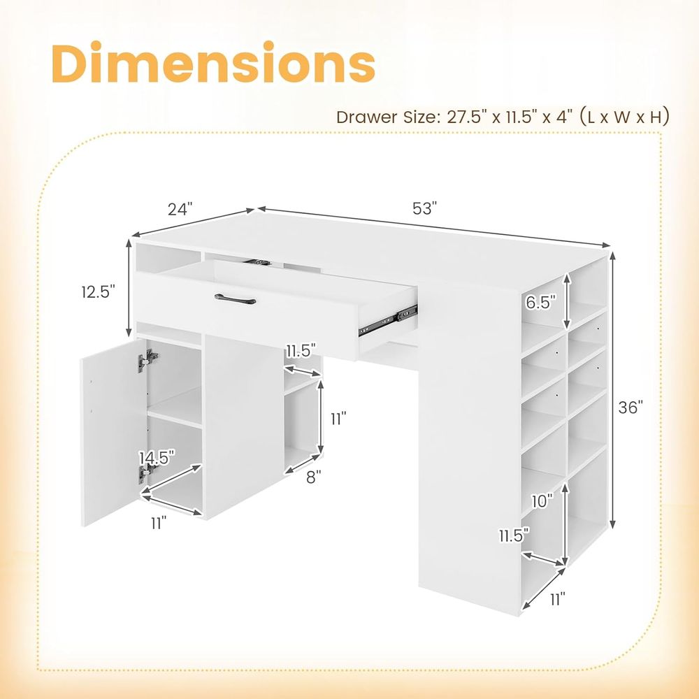 Adjustable Height Sewing Desk  – Home Office Desks Bewertung und Preis