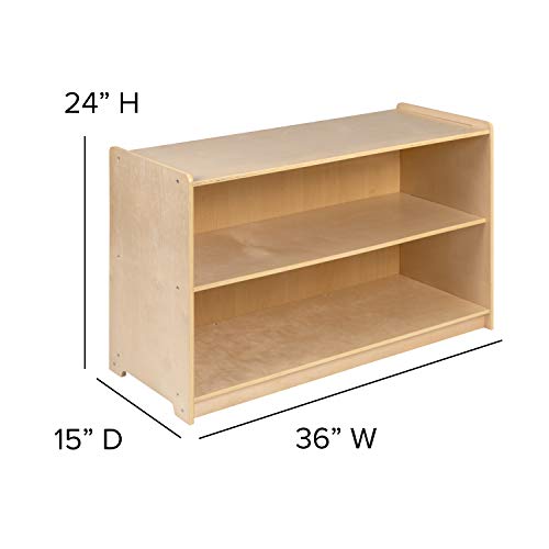Two-Tier Natural Wood Storage  – Home Or Office Use Bewertung und Preis