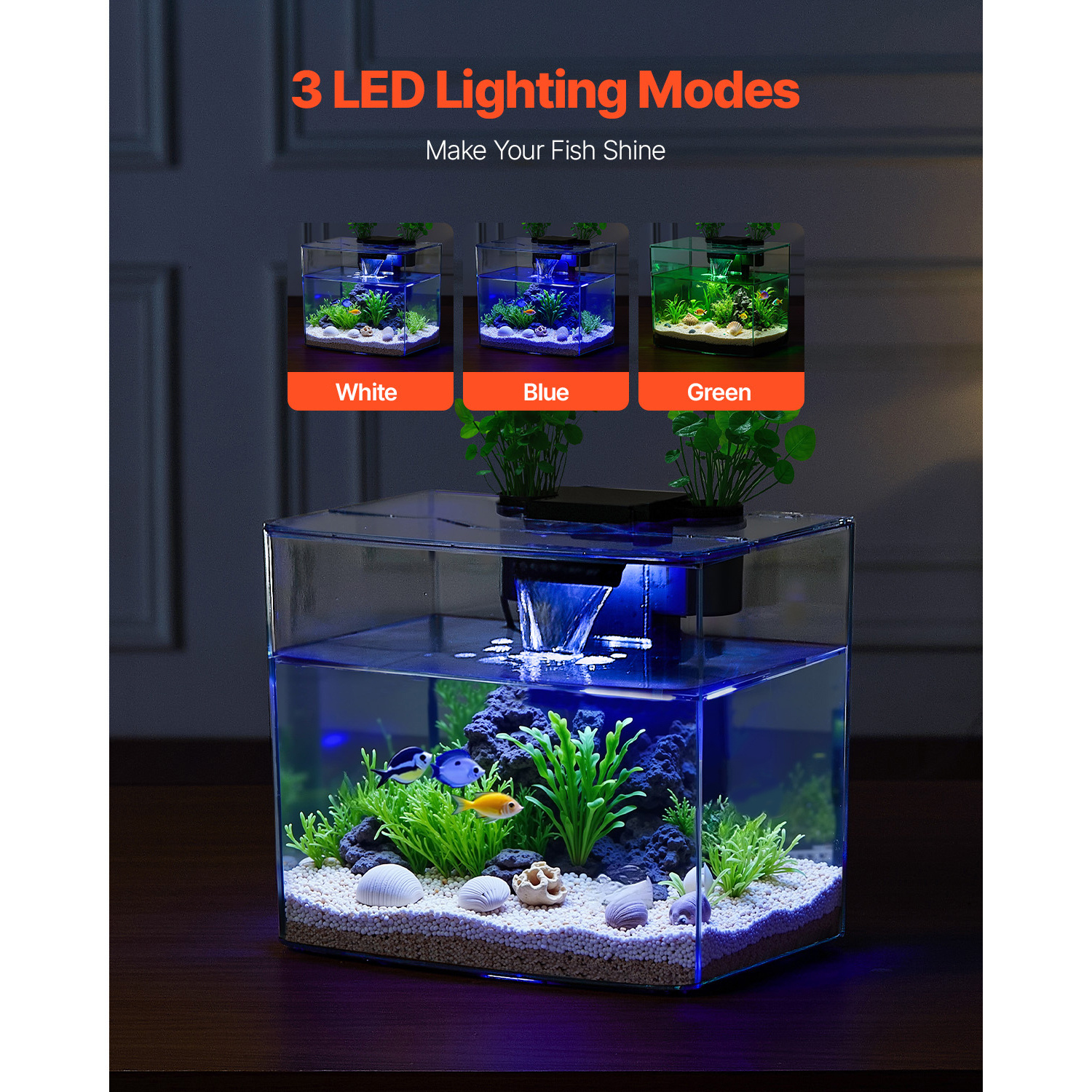 VEVOR Fish Tank Aquarium, 3.5  – Home Or Office Use Bewertung und Preis