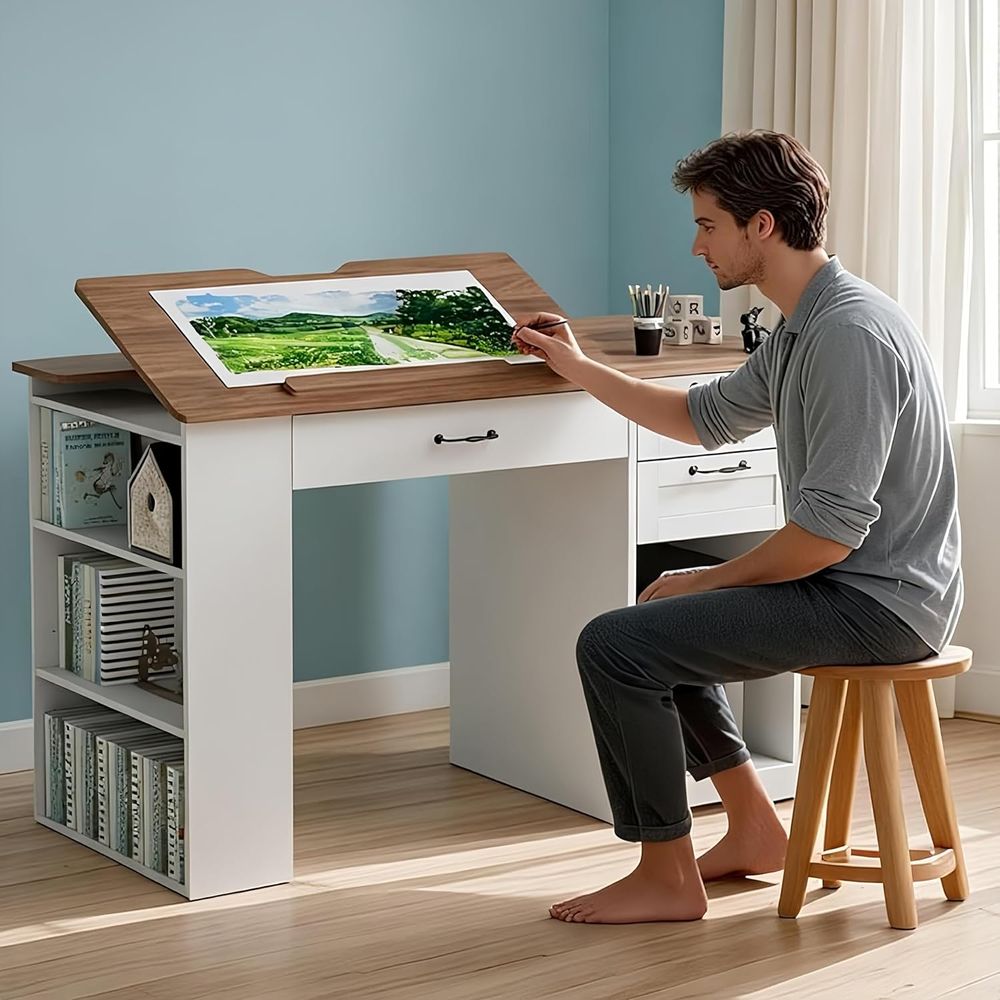 Adjustable Desk with Storage a – Home Office Desks Bewertung und Preis