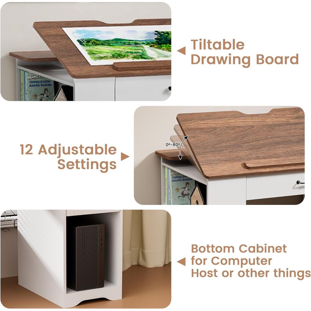 Adjustable Desk with Storage a – Home Office Desks Bewertung und Preis