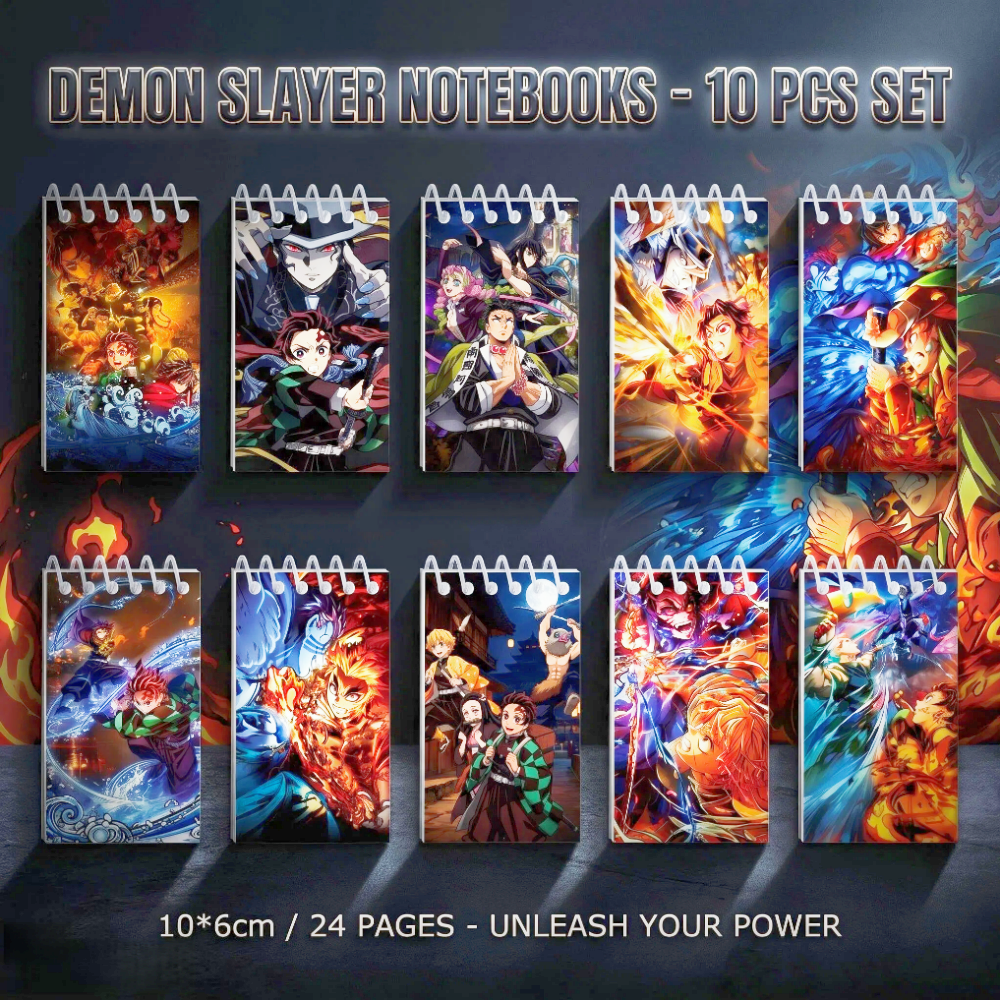 10PCS Demon Slayer Notepads. S – Home Office Student Bewertung und Preis