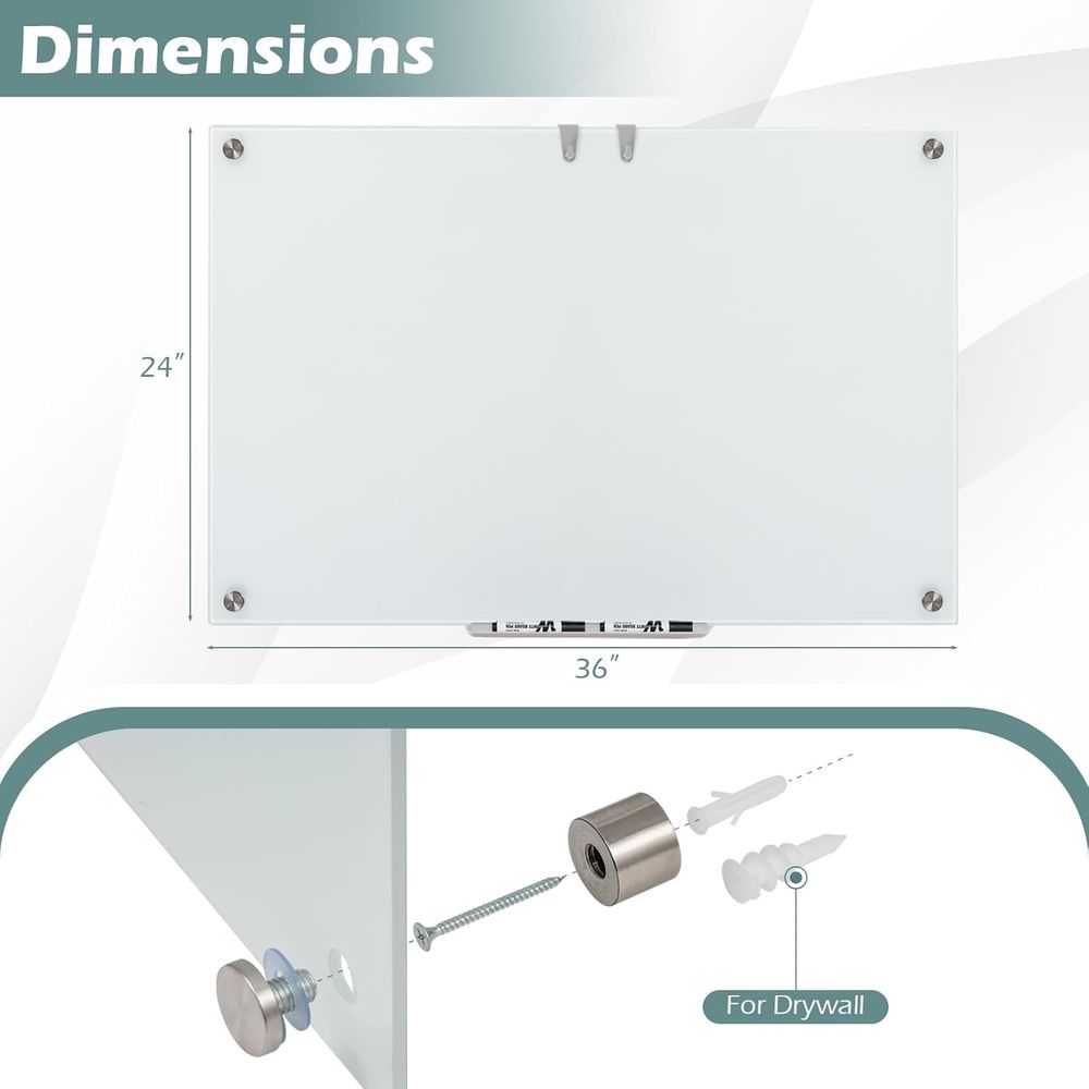 36 x 24 Magnetic Dry Erase Whi – Home Or Office Use Bewertung und Preis