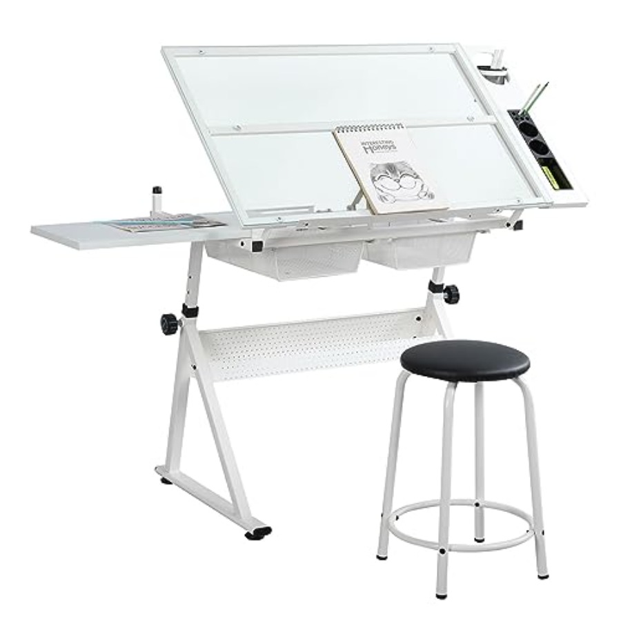 Drafting Table with Stool Mode – Home Office Desks Bewertung und Preis