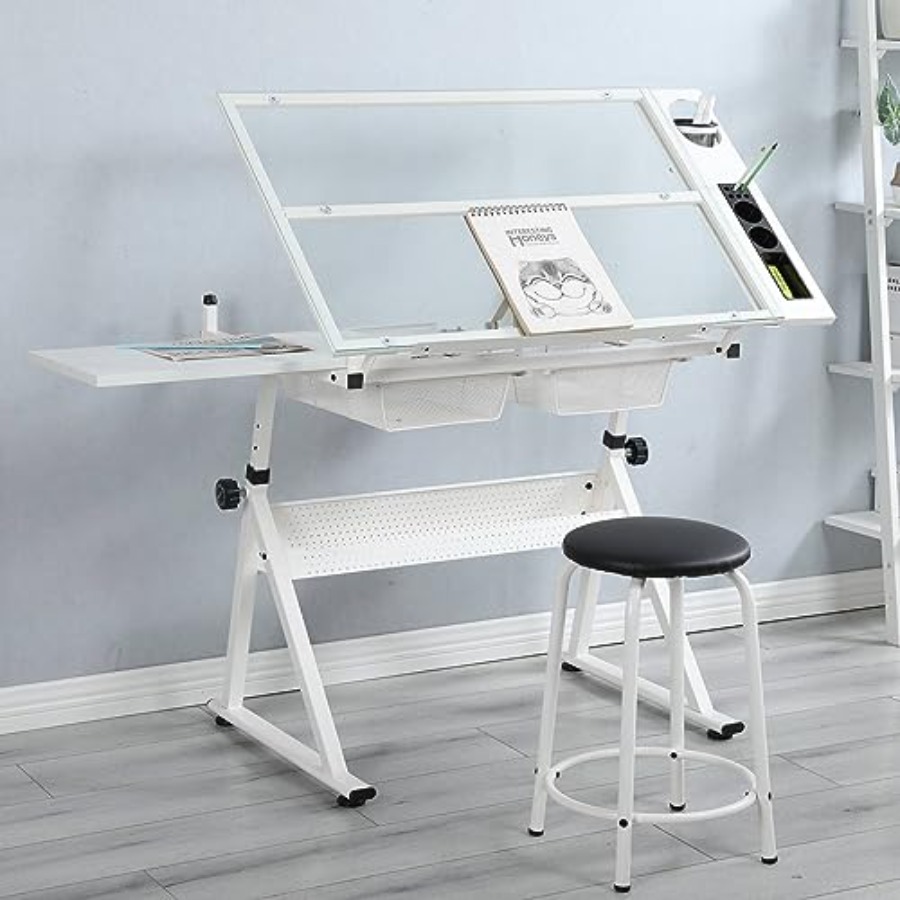 Drafting Table with Stool Mode – Home Office Desks Bewertung und Preis