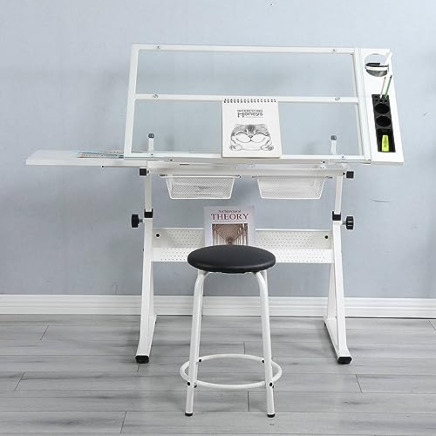 Drafting Table with Stool Mode – Home Office Desks Bewertung und Preis