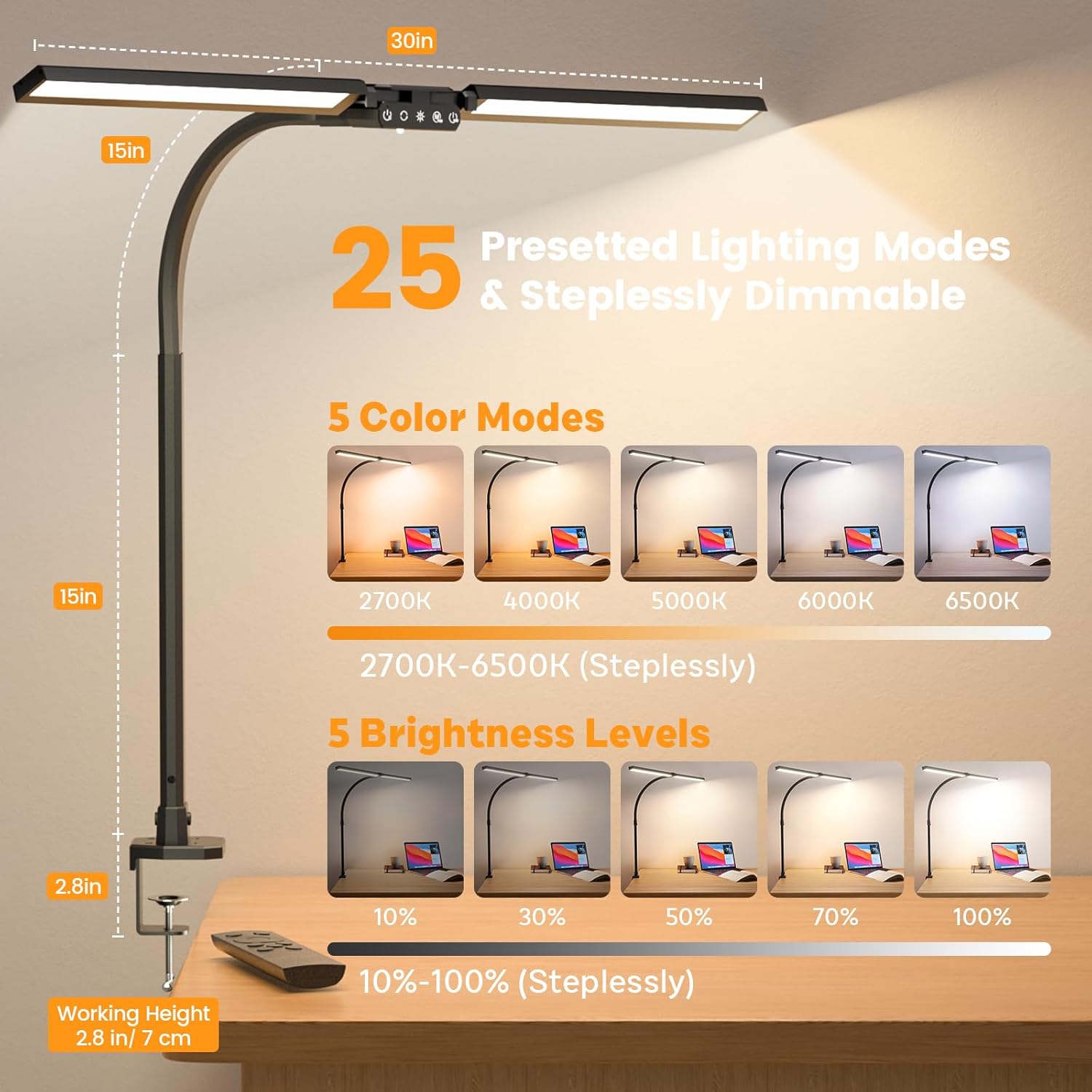 Upgraded RGB LED Desk Lamp wit – Home Office Desks Bewertung und Preis