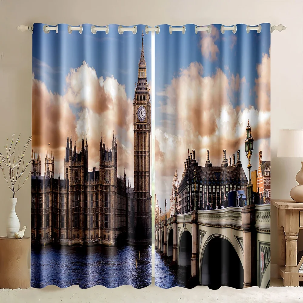 London Building Window Curtain – Home Office England Bewertung und Preis