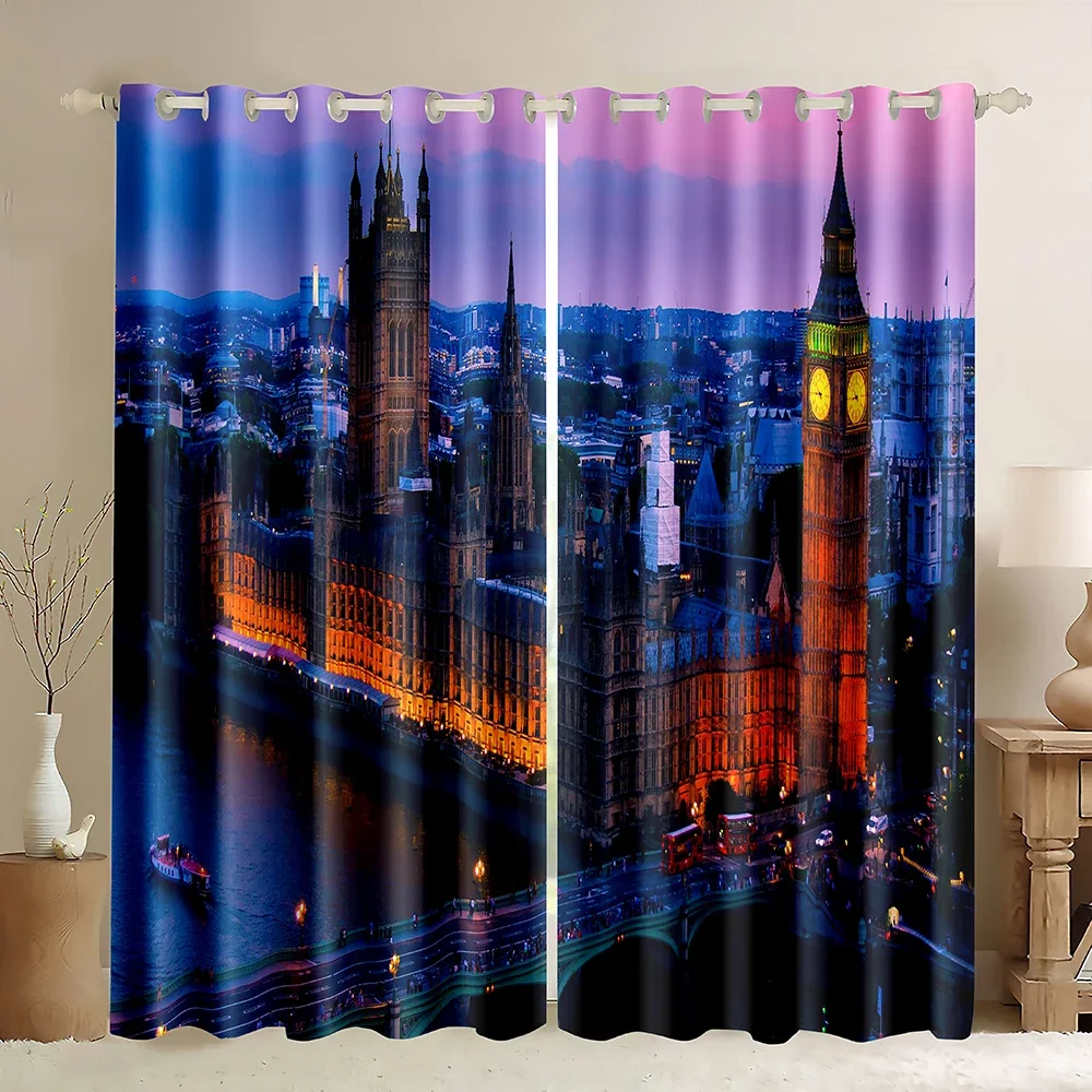 London Building Window Curtain – Home Office England Bewertung und Preis