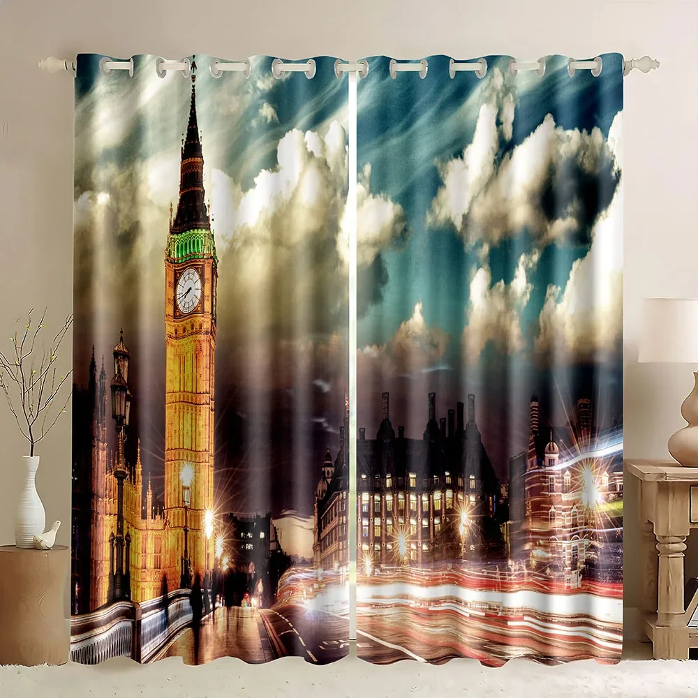 London Building Window Curtain – Home Office England Bewertung und Preis