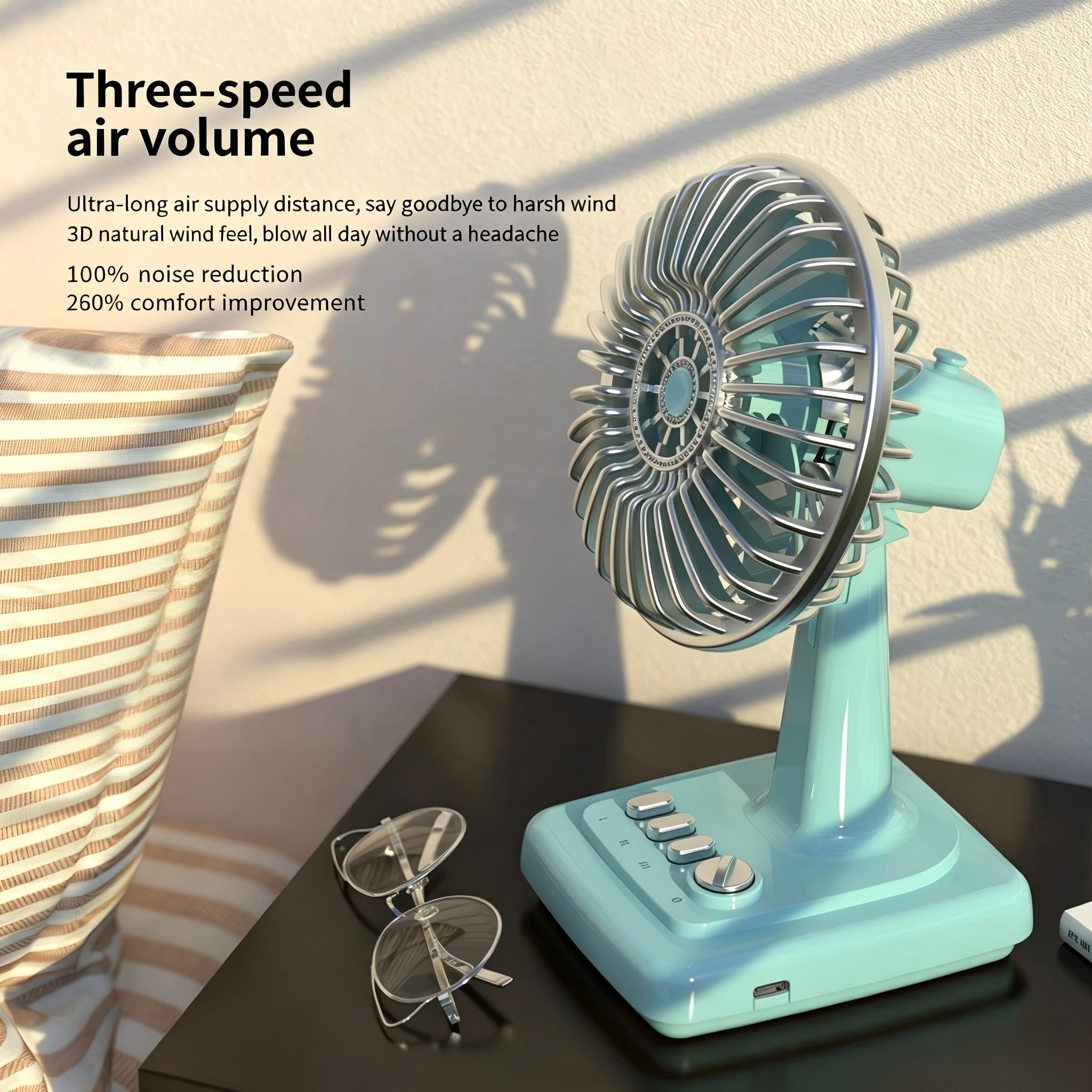 Retro Alloy Desktop Fan 3 Spee – Home Office Student Bewertung und Preis