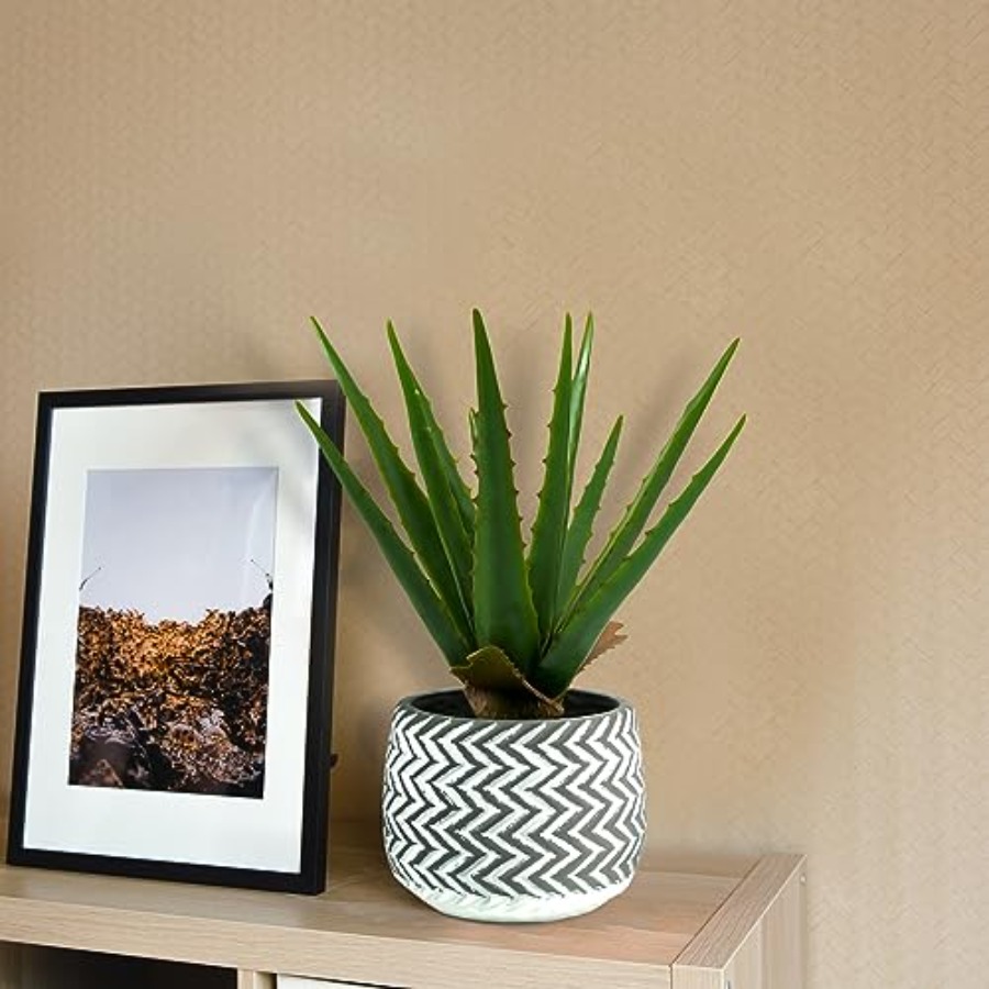 12 Artificial Aloe Vera Potted – Home Office Depot Bewertung und Preis