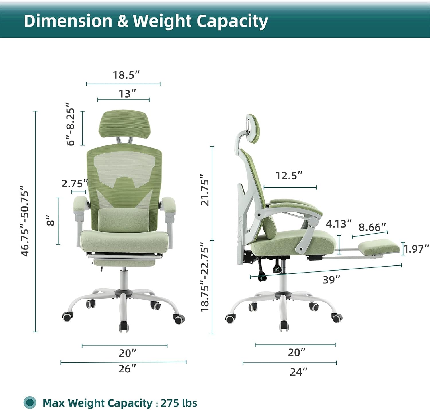 Ergonomic Mesh Swivel Chair wi – Home Office Student Bewertung und Preis