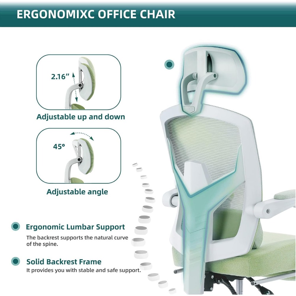 Ergonomic Mesh Swivel Chair wi – Home Office Student Bewertung und Preis